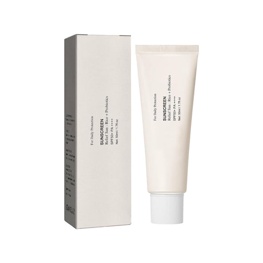Joseon Relief Sun Sunscreen Rice Sunscreen,SPF50, PA+++, Korean Sunscreen_ Nourishing UV Defense for All Skin Types with Rice Extract
