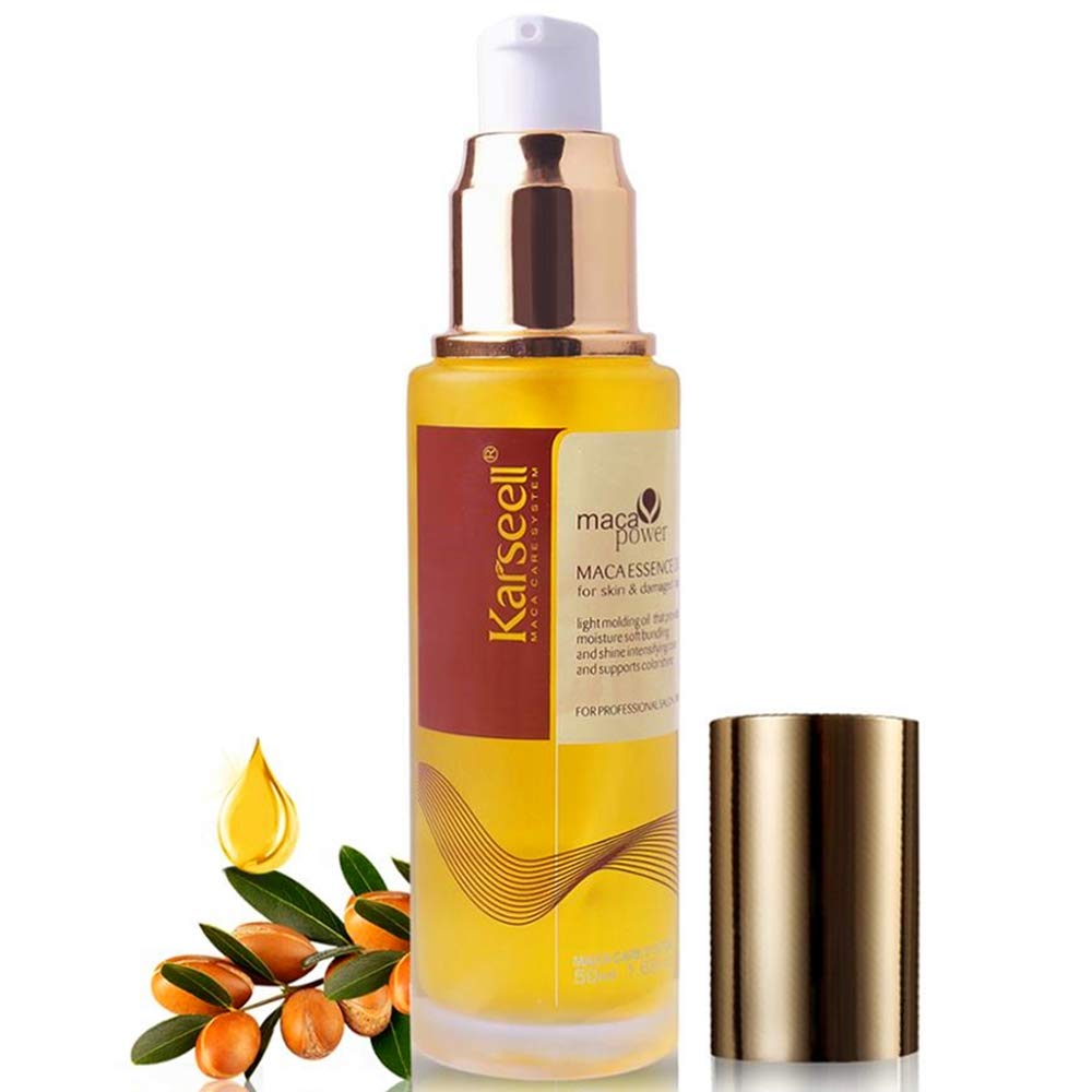 Moroccan Argan Oil for Hair Healing Cold Pressed Weightless Argan Oil Hair Serum for Dry Damaged Hair 50ml