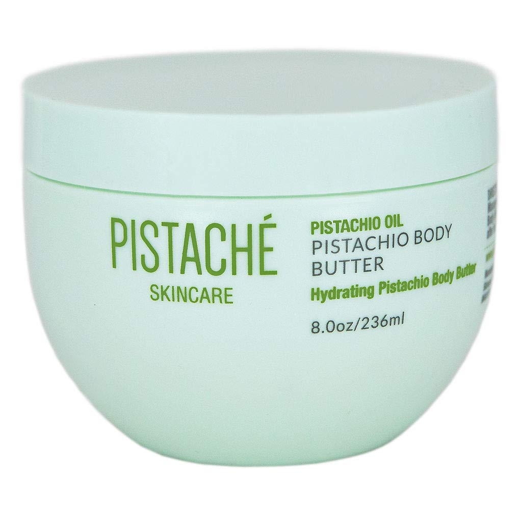 PistachŽ Skincare Pistachio Oil Whipped Body Butter Cream Moisturizer (a.k.a The Boyfriend Body Butter) + Hydrates Dry Skin and Nourishes + Vitamin E + Antioxidant Protection, 8.0 oz