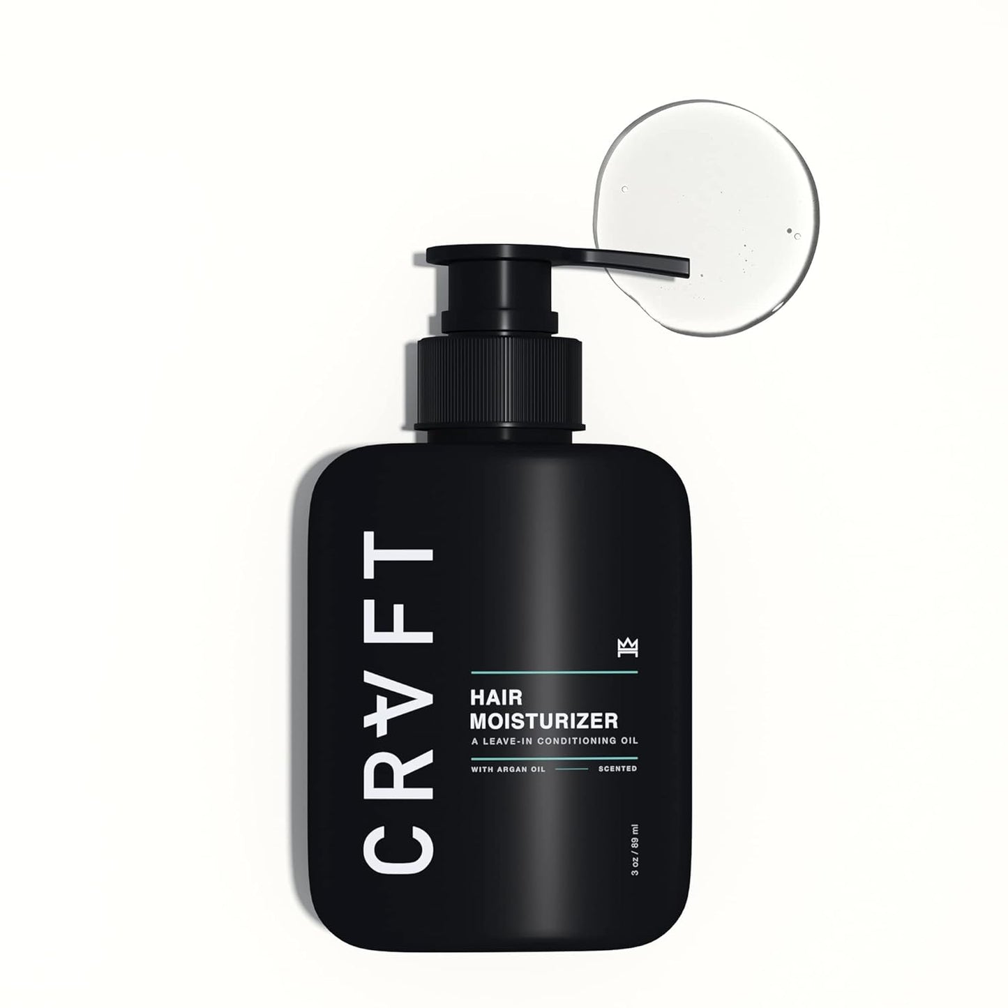 CRVFT Daily Leave in Conditioner For Men [OIL] | Men's Hair Moisturizer | Hair Oil For Men | For Dry and Damaged Hair (Thick, Curly, Frizzy, Long, & More) | Scented | (3oz) AM