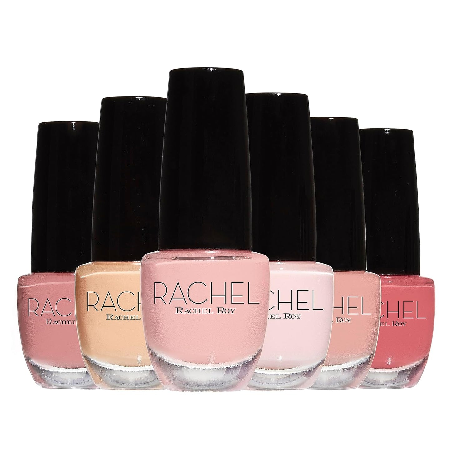 RACHEL Rachel Roy Nail Polish Set - Fingernail and Toenail Polish for Women and Girls, 6 Glossy (9ml Each) Long Lasting, Nail Polish Colors, Manicure Set in Glossy, Vibrant Colors by Rachel Roy