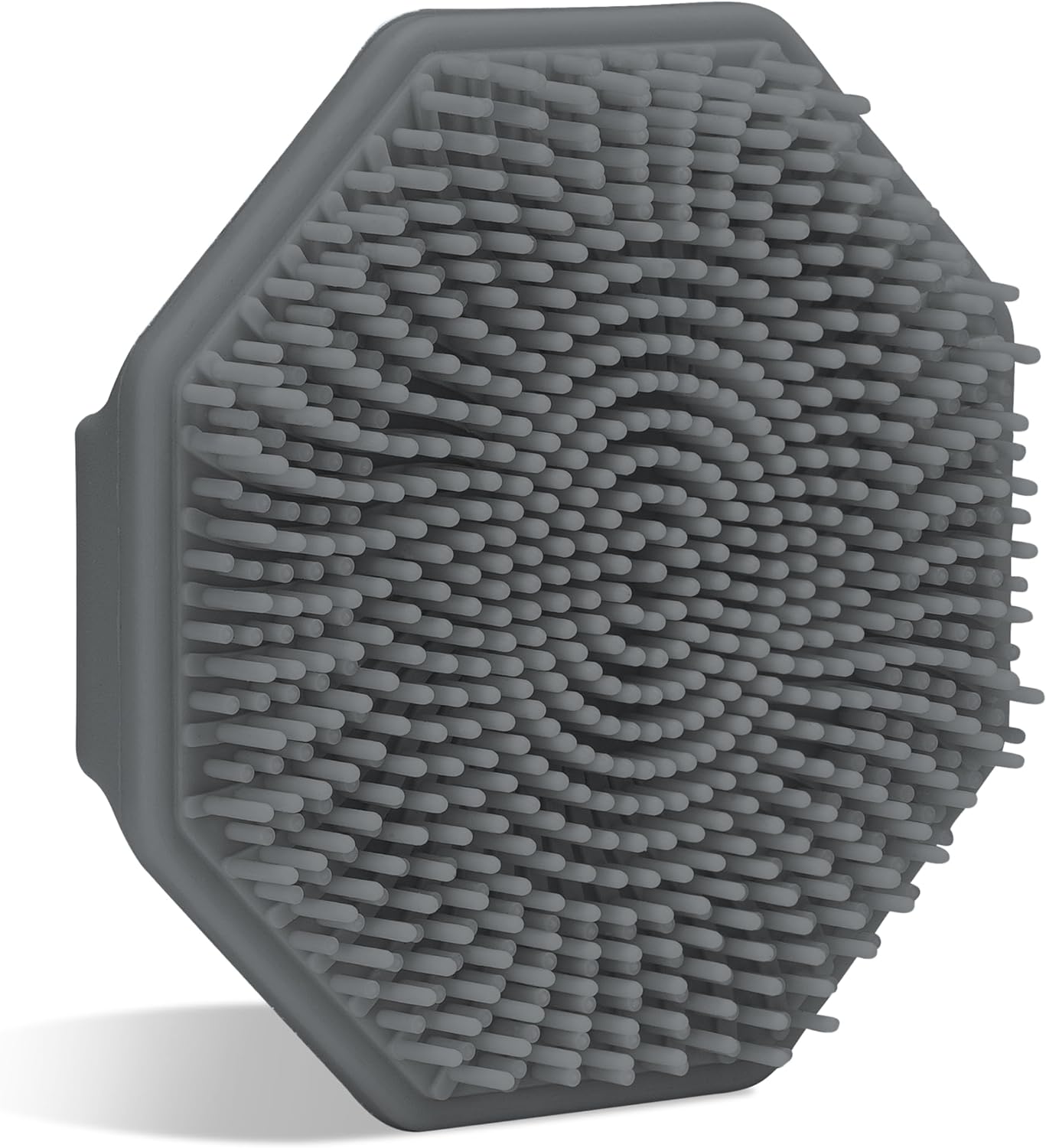 Sud Scrub¨ Antimicrobial Silicone Face Scrubber, 1 Pack, Gentle Face Exfoliator for Sensitive Skin, Eco Friendly Facial Cleansing Brush, Exfoliating Face Brush for Men and Women (Charcoal)