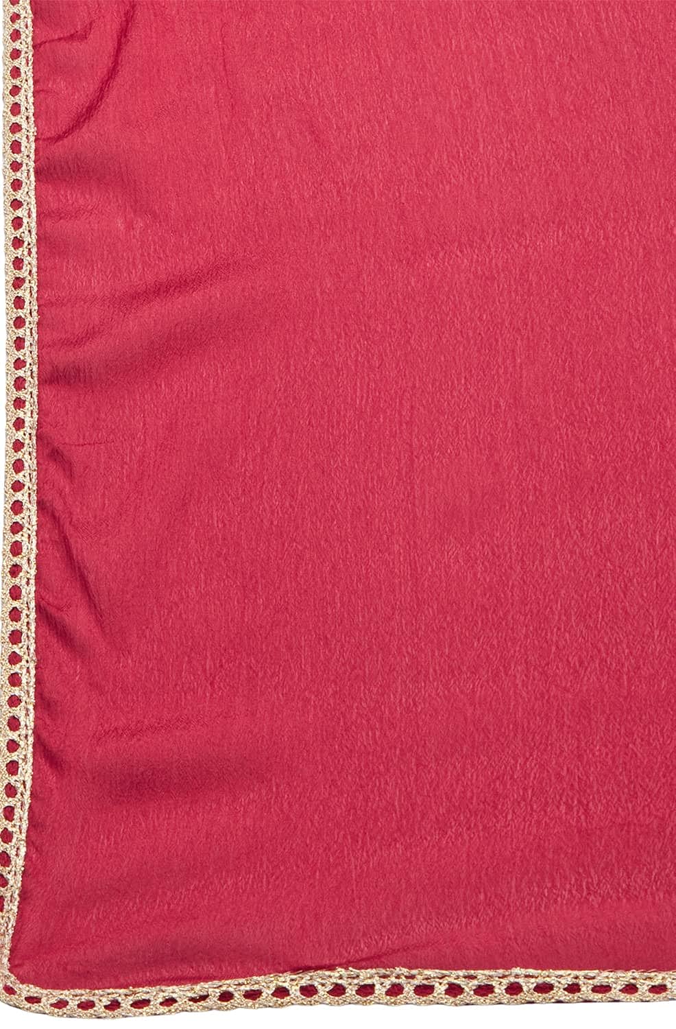 Janasya Women's Maroon Rayon Kurti With Sharara And Dupatta