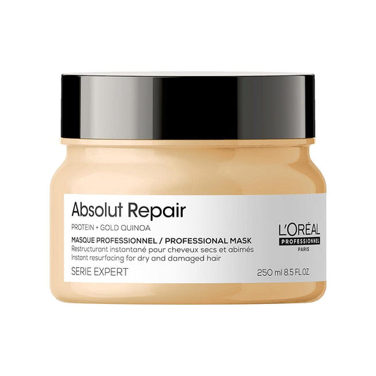 L'Oreal Professionnel Absolut Repair Hair Mask | Protein Hair Treatment | Repairs & Nourishes Extremely Dry, Damaged Hair | Adds Shine | Medium to Thick Hair Types