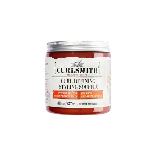 CURLSMITH - Curl Defining Styling SoufflŽ - Vegan Medium Hold Styling Gel for Wavy, Curly and Coily Hair (8oz)