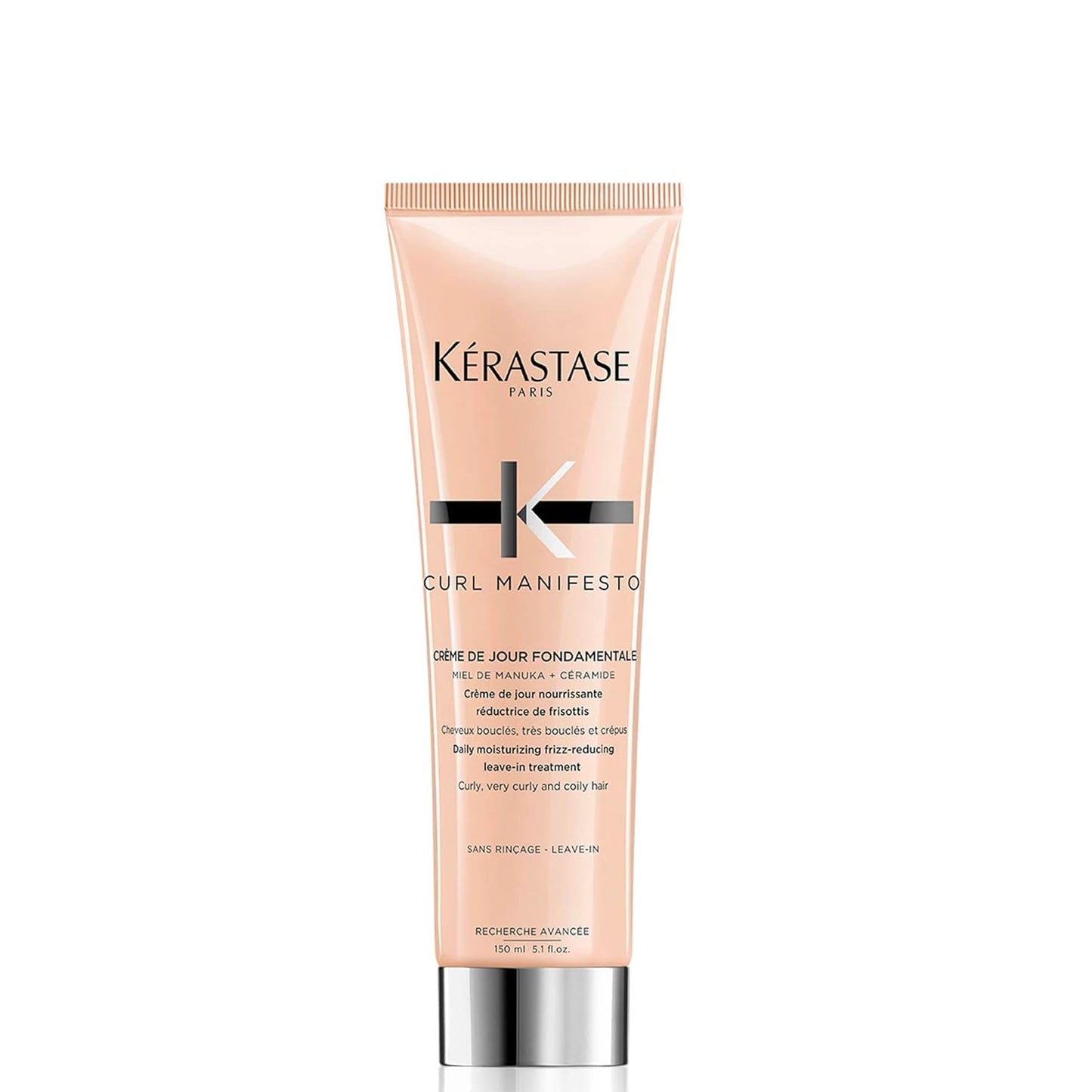 KERASTASE Curl Manifesto Cr�me de Jour Fondamentale Hair Cream | Leave In Treatment & Heat Protectant | Controls Frizz & Enhances Curls | For All Curly Hair Types & Textures | 5.1 Fl Oz