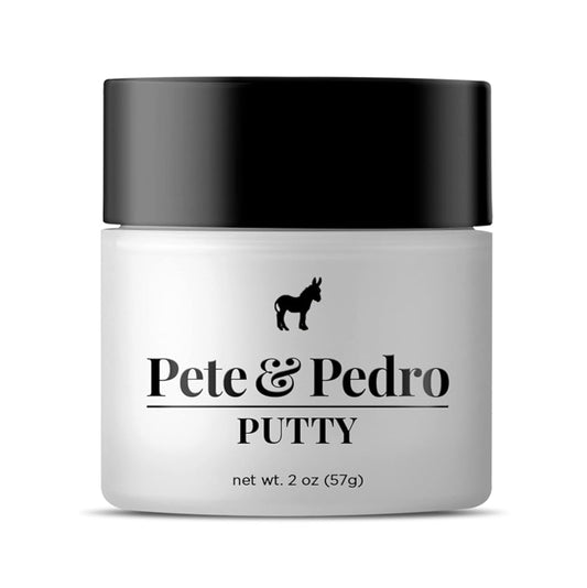 Pete & Pedro PUTTY - Hair Putty for Men | Strong Hold and Matte Finish, Low Shine Hair Clay | As Seen on Shark Tank, 2 oz.