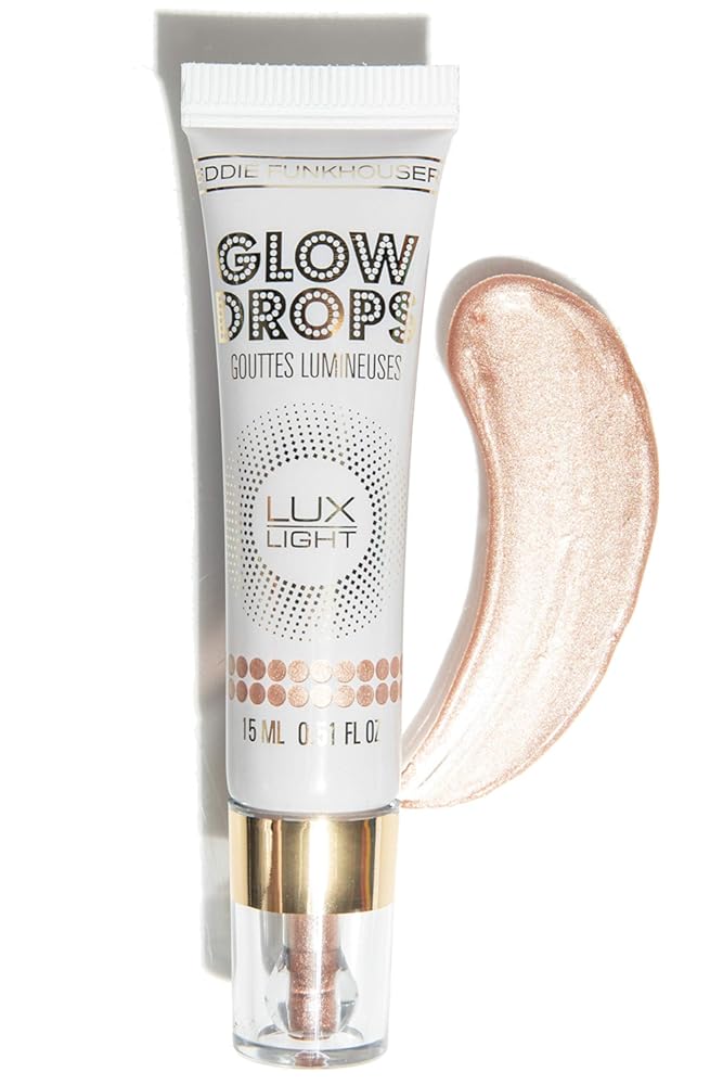 EDDIE FUNKHOUSER Luxlight Glow Drops Liquid Highlighter Makeup, Illuminator for Radiant Skin