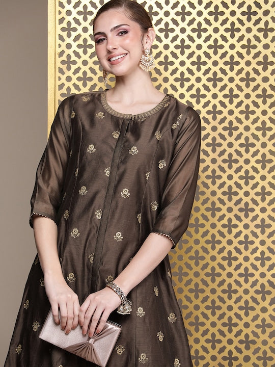 House of Pataudi Embellished Sequined Jashn Kurta