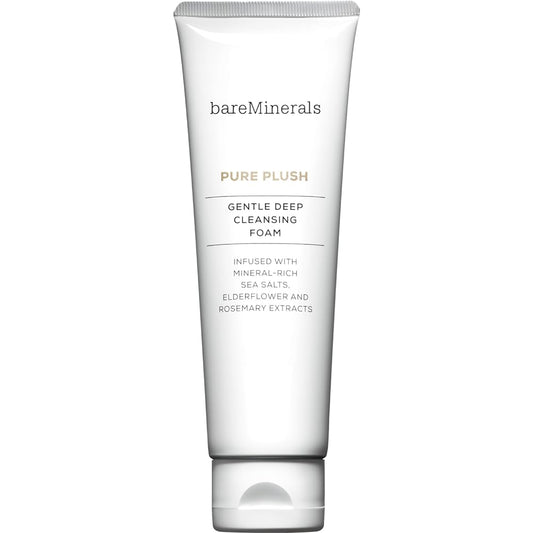 bareMinerals Pure PlushÊGentle Deep Cleansing Foam, Nourishing and Smoothing Face Cleanser, Vegan, SLS-free formula