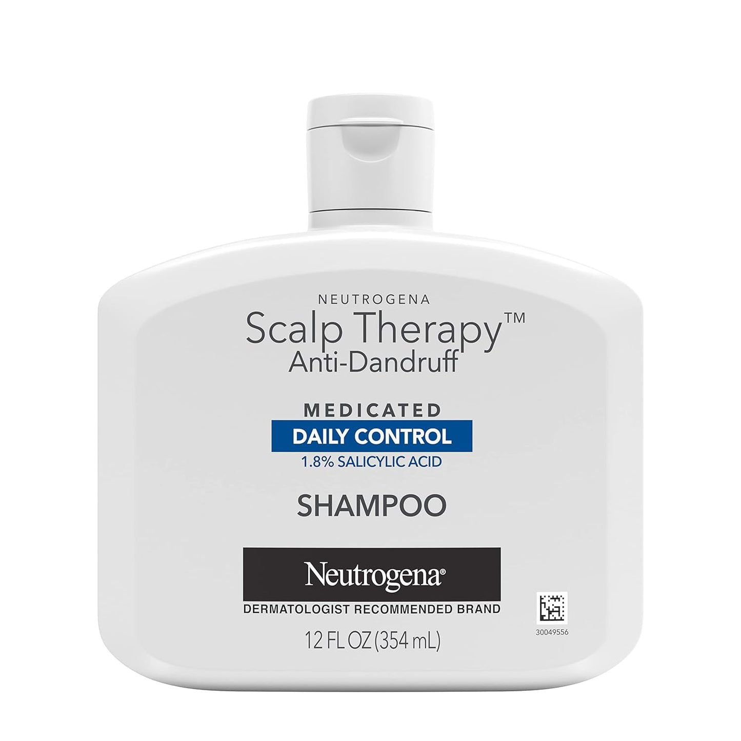 Neutrogena Scalp Therapy Anti-Dandruff Shampoo Daily Control, 1.8% salicylic acid, with fragrance of warm vanilla & toasted coconut notes, 12 fl oz