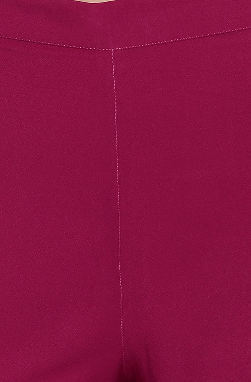 Janasya Women's Dark Green Poly Crepe Gold Print Kurti with Sharara and Dupatta