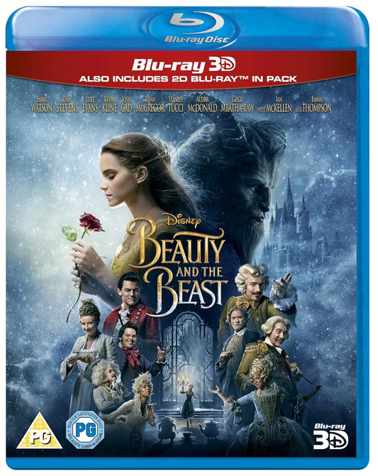 Beauty & The Beast [Blu-ray 3D + Blu-ray 2D] [2017] [Region Free] [3D Blu-ray]