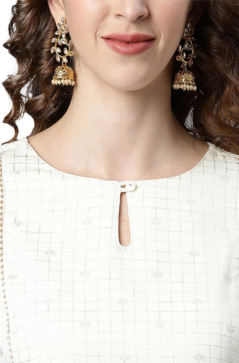 Janasya Women's Off- White and Silver Poly Silk Kurta With Palazzo and Dupatta