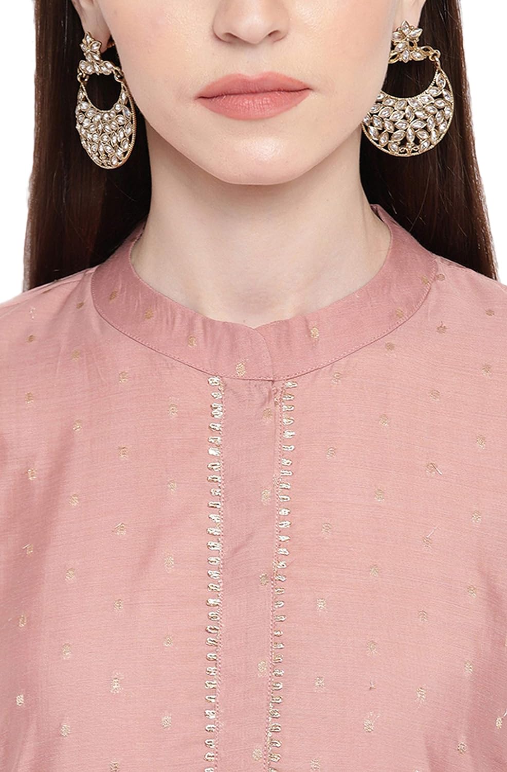 Janasya Women Polyester Straight Kurta Set