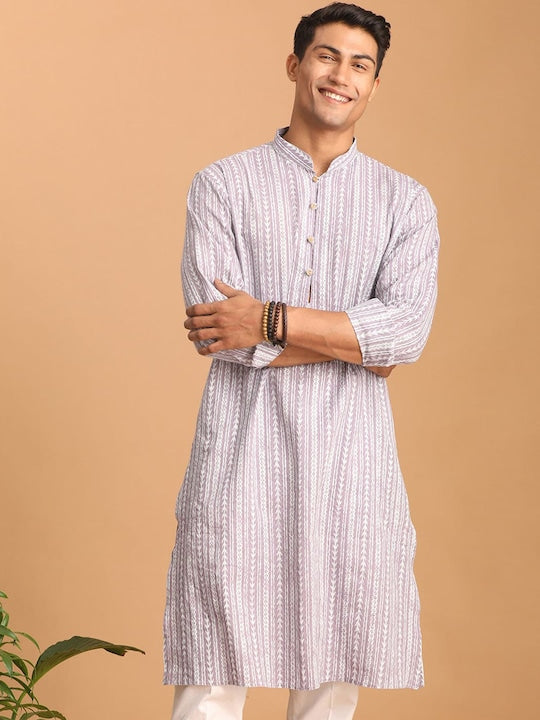 Vastramay Ethnic Motifs Printed Cotton Kurta