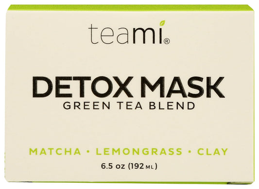 Teami Detox Face Mask for Hydraiting, Moisturizing & Purifying, Blackhead Remover Green Tea Deep Cleanse Mask reduces Acne & oil, Pore Minimizer Clay Mask for All Skin Types 3.5 OZ