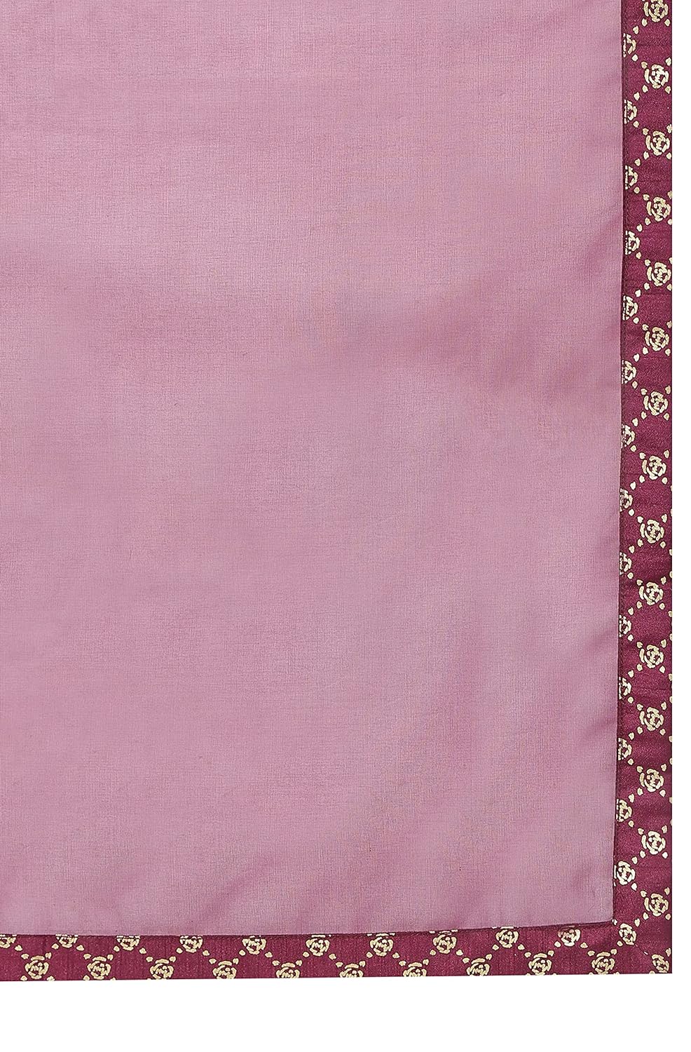 Janasya Women's Wine Poly Silk A-Line Kurta with Palazzo And Dupatta