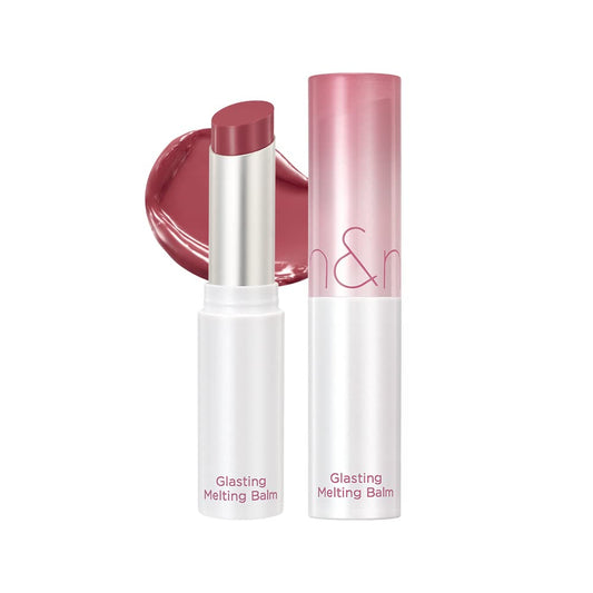 rom&nd Glasting Melting Balm 3.5g., 07 MAUVE WHIP, Glossy, Plumping Lips, Moisture, Translucent, Water Bomb, High Pigmented, Vegan
