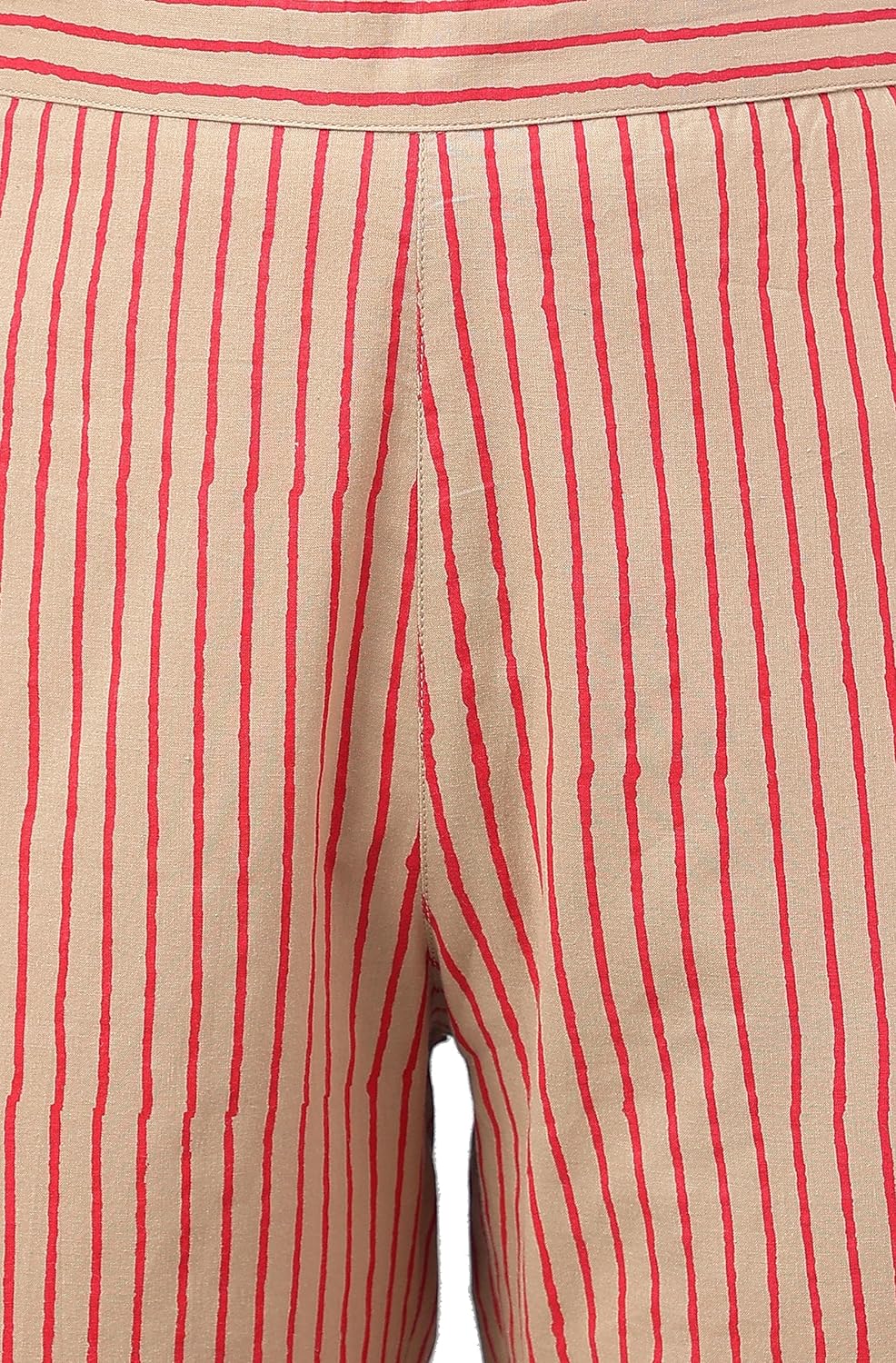 Janasya Women's Brown Cotton Floral Printed Kurta with Pant