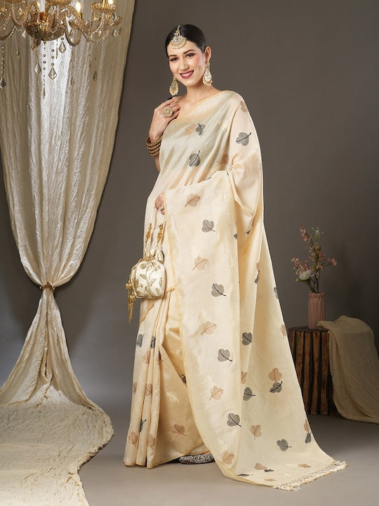 Saree mall Floral Embroidered Festive Sarees
