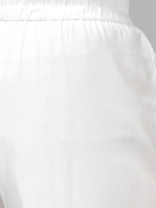 Yufta Women Mauve Ethnic Motifs Printed Regular Kurta with Palazzos & With Dupatta