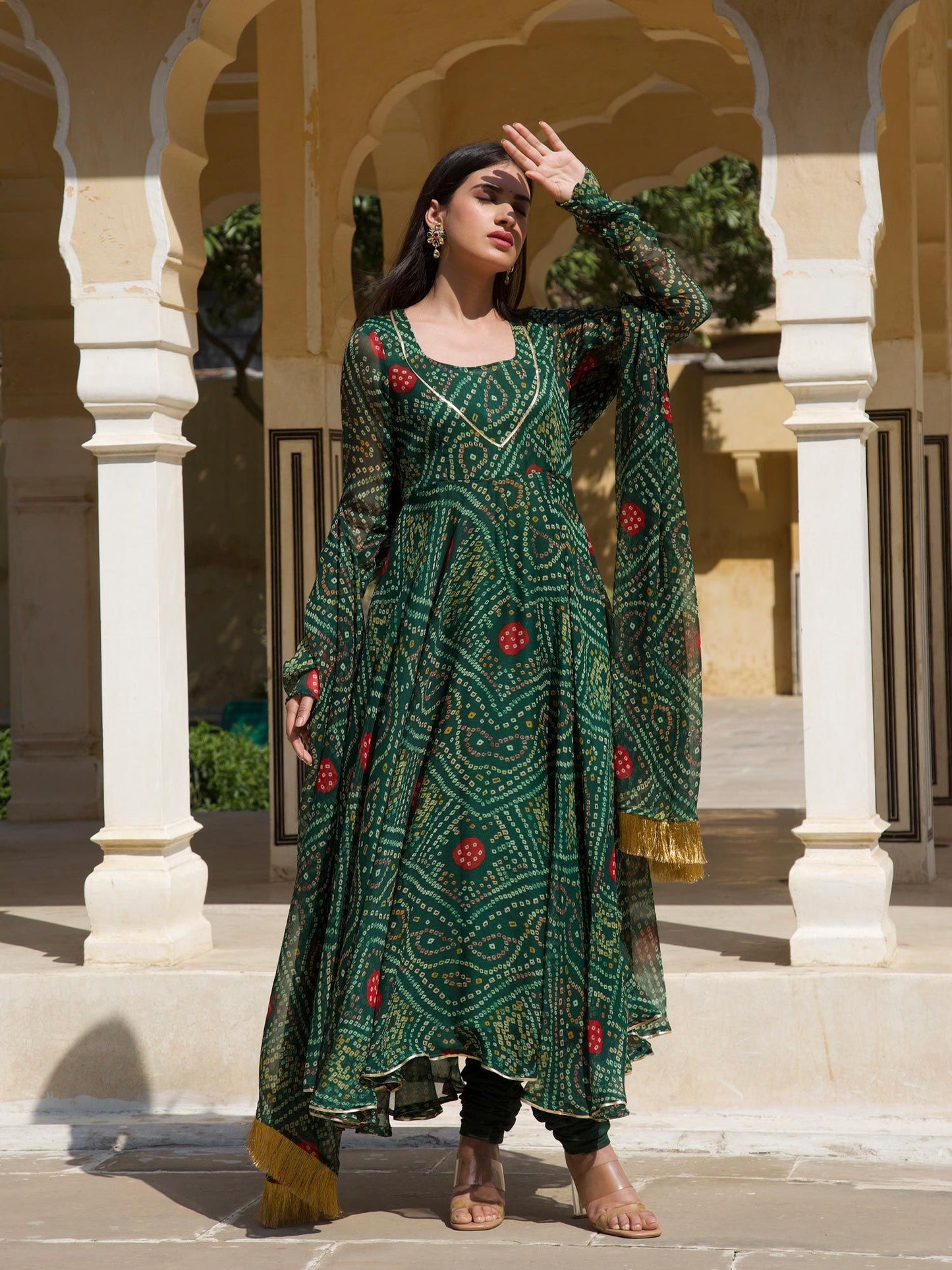 ONEWE INDIA Heera Bandhani Set (Set of 3)