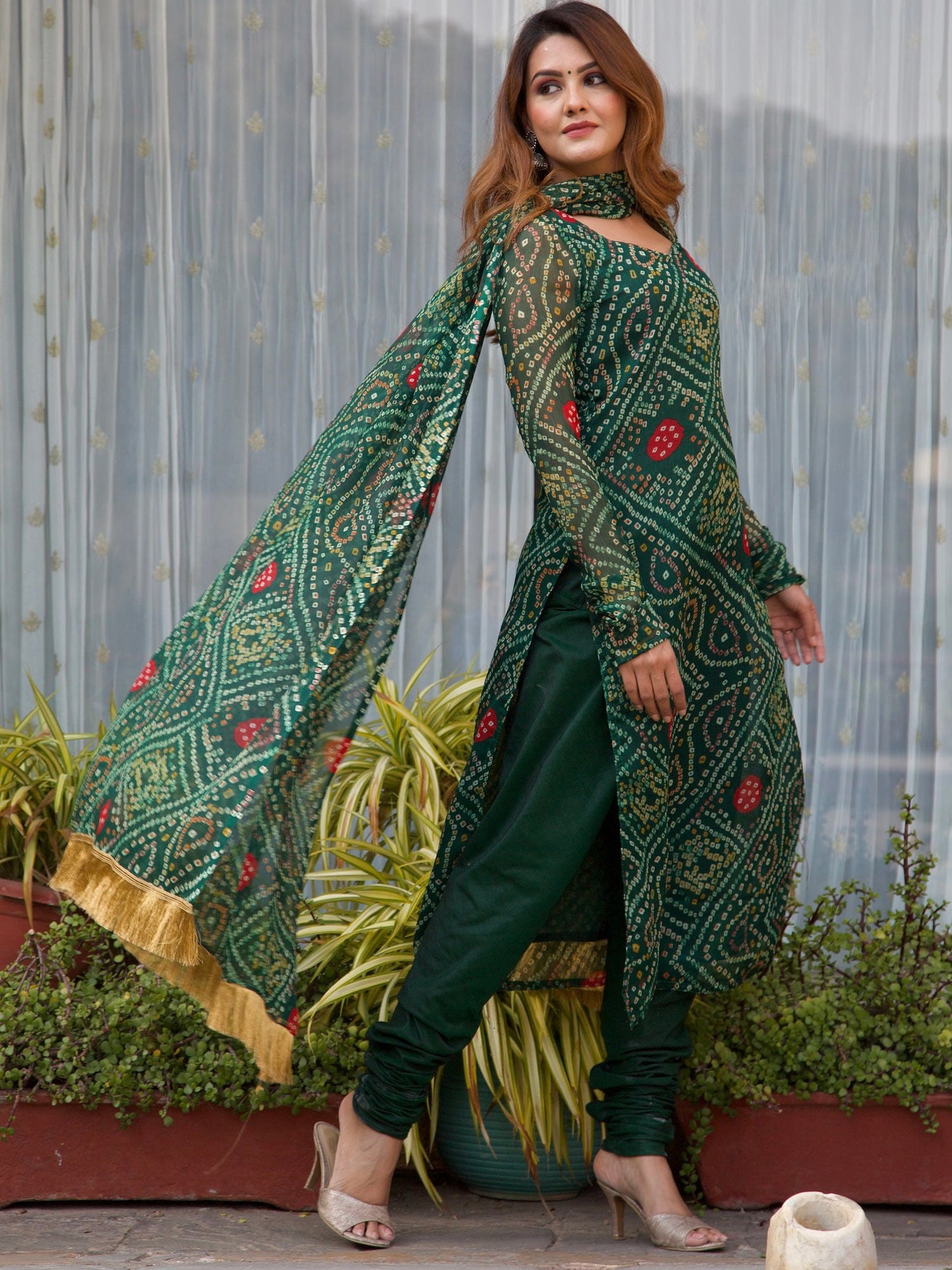 ONEWE INDIA Urvi Bandhani Set (Set of 3)