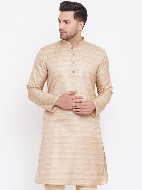 Vastramay Men Beige Kurta