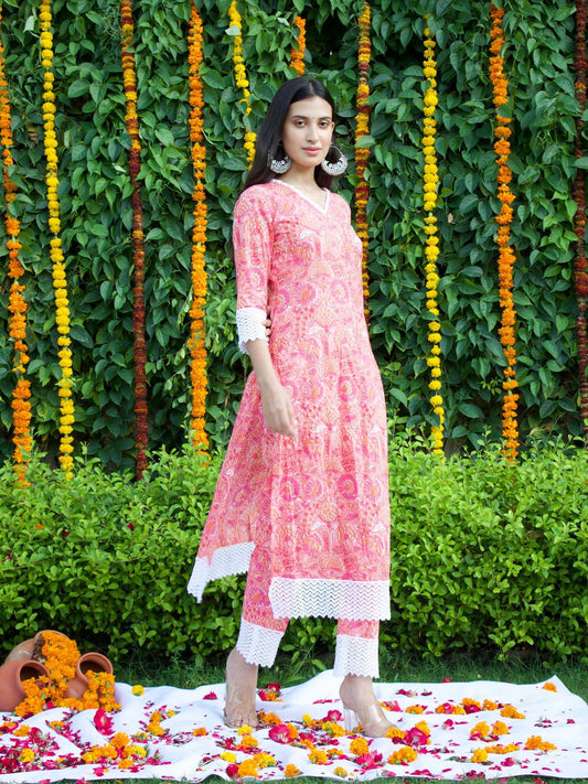 ONEWE INDIA Gulaabi Bageecha (Set of 2)