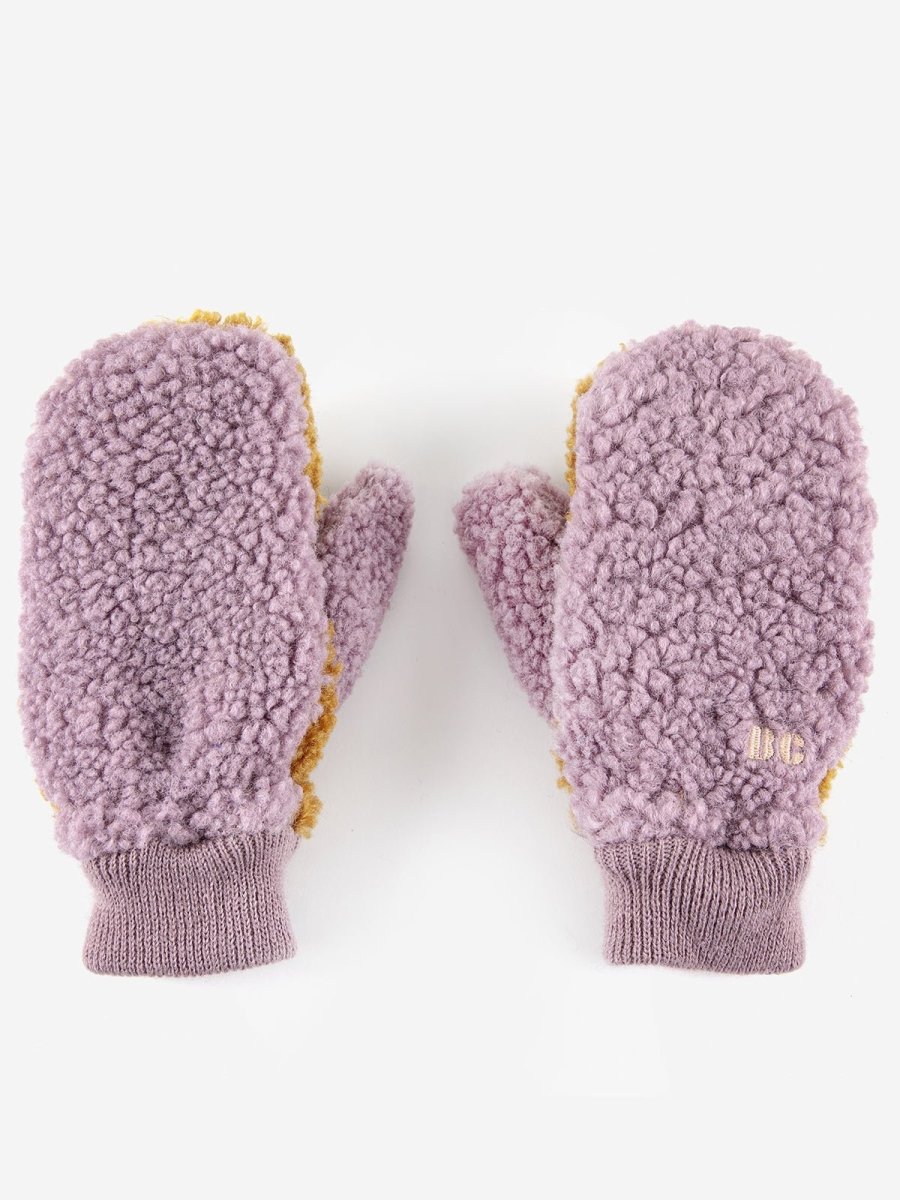 COLOR BLOCK MITTENS, PINK