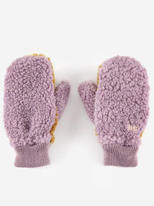 COLOR BLOCK MITTENS, PINK