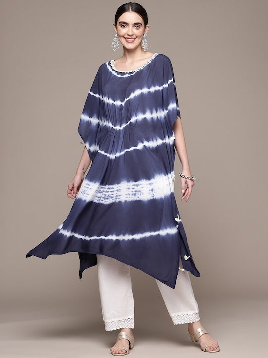 Anubhutee Women Dyed Kaftan Kurta