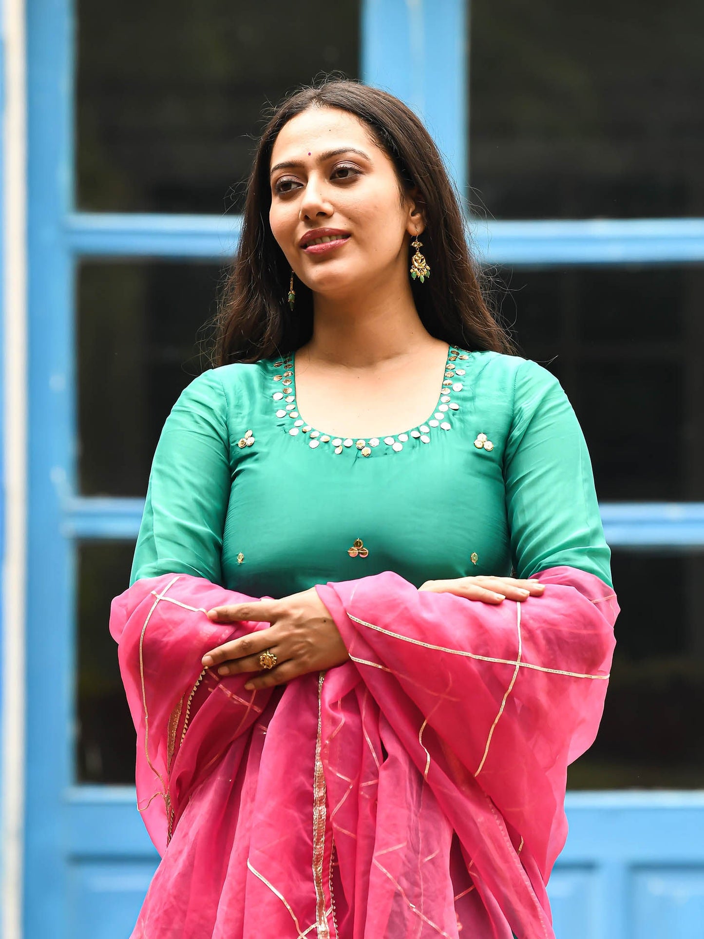 Urbanstree Aashna Kurta Green (Set of 3)