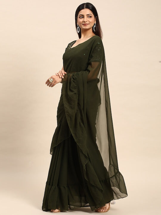 Kasee Ruffles Detail Saree