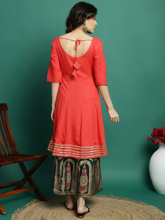 Sangria Embroidered Anarkali Kurta