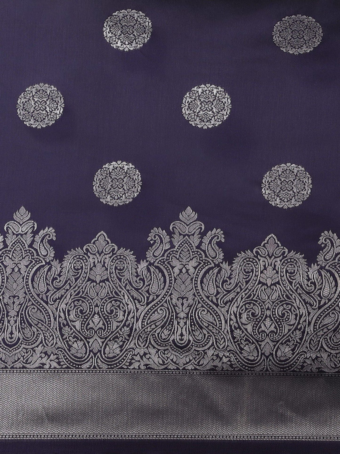 KSUT (House of Varanga) Blue Woven Design Banarasi Silk Saree With Blouse Piece