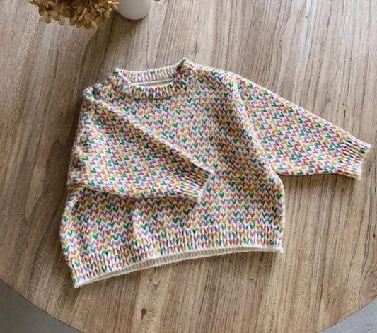 Girl's Clothing 5T Knitted Casual Loose Sweater